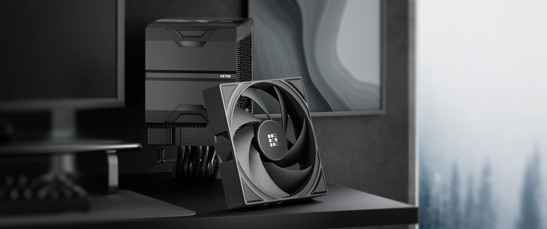 Sudokoo sk700v | 120mm črn cpu hladilnik | digitalni zaslon | 7 toplotnih cevk | amd am5 | zračni hladilnik 3 Sudokoo sk700v črn 120mm cpu hladilnik produktni prikaz