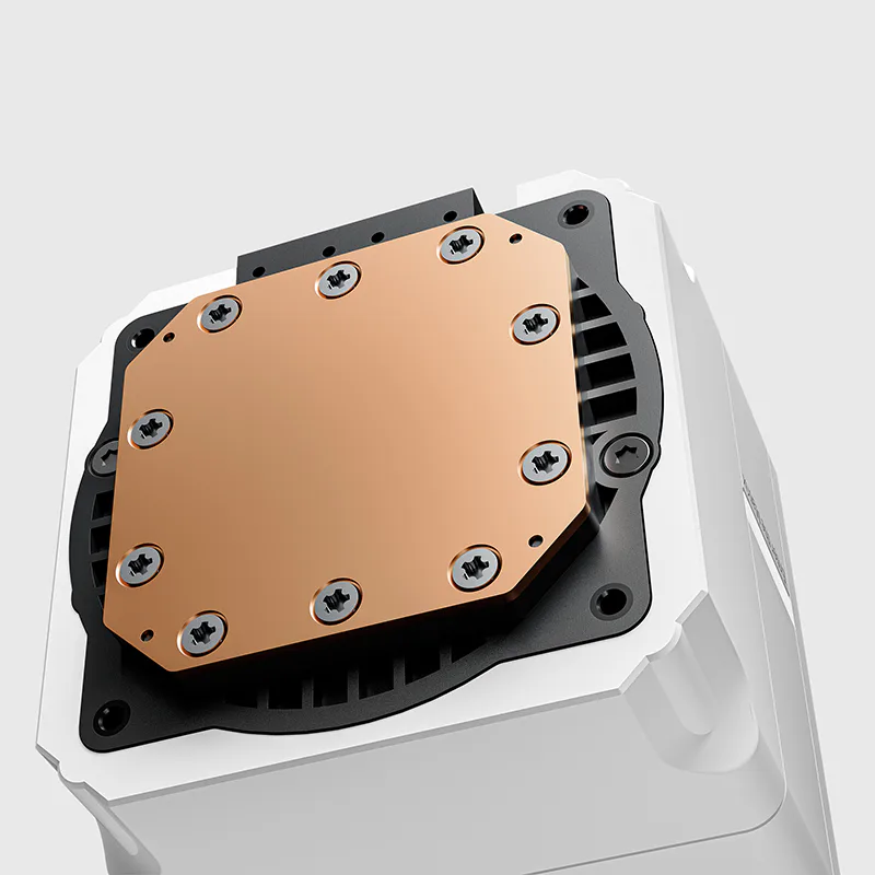 NEXAURA 240 WHITE Liquid Cooler with Diamond Glow | Sudokoo